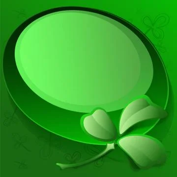 St. Patrick's day card Stock Illustration