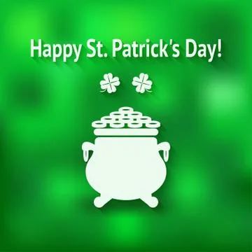 St. Patricks Day card Stock-Illustration