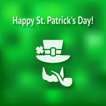 St. Patricks Day card Illustrazione stock