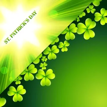 St patrick's day card Stock Illustration