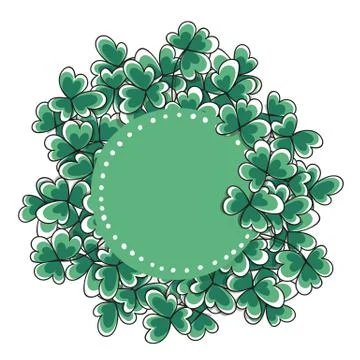 St. Patricks day card Illustrazione stock