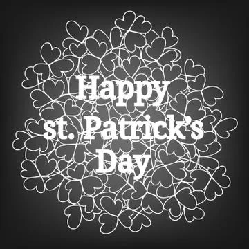 St. Patricks day card Stock Illustration