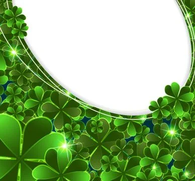 St. Patrick's Day clover Stock Illustration