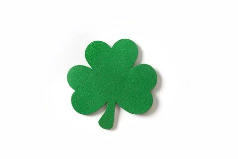 St. Patrick's day clover leaf isolated on white . 写真素材