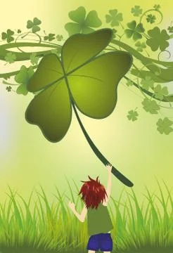 St patrick's day composition Stock Illustration