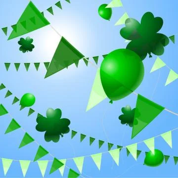 St. Patrick's Day decorations Stock Illustration
