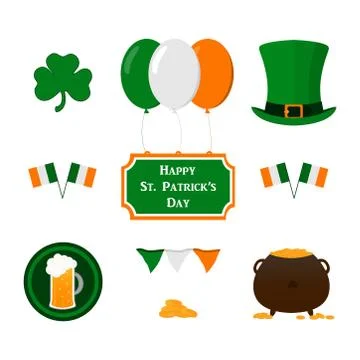 St. Patrick's Day Elements Stock Illustration
