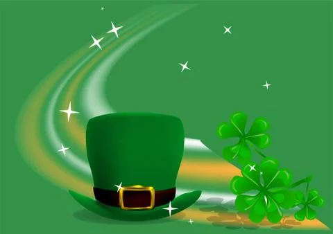 St. Patricks Day festive background Stock Illustration
