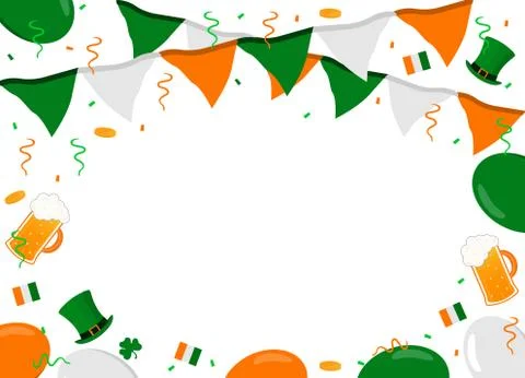 St. Patrick's Day festive background Stock Illustration