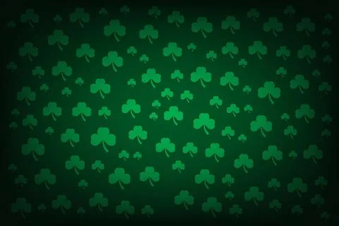 St. Patrick's Day green background Stockillustratie