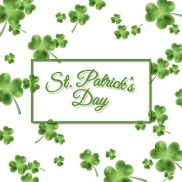 St. Patrick's Day greeting background, vector illustration Stock Illustration