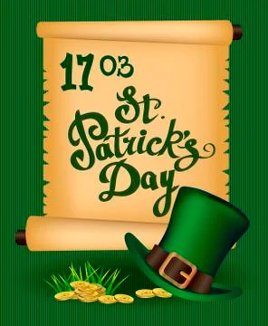 St. Patrick`s Day greeting. Stock Illustration