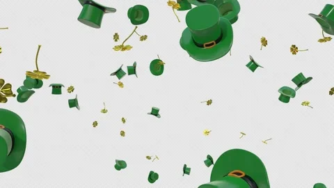 St Patrick's Day Hat Blast Vídeos de archivo 267213655