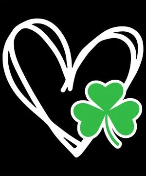 St Patricks Day Heart Stock Illustration