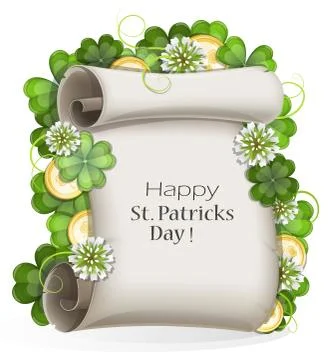 St. Patrick's Day invitation Stock Illustration