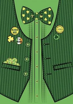 St Patrick's day invitation. Illustrazione stock