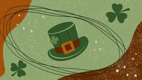 St. Patrick's Day Leprechaun Hat Stock Footage 300201191