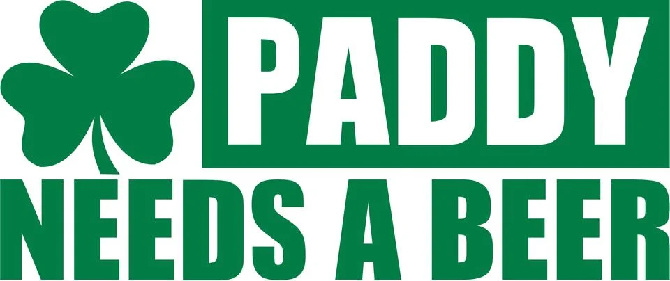 St. Patrick's Day - Paddy needs a beer Stock Illustration