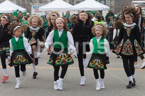 St. Patrick's Day Parade Chicago 2016 Stock Photos