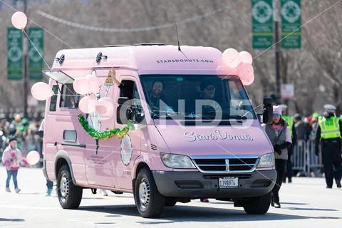 St. Patrick's Day Parade Chicago 2019 Stock Photos
