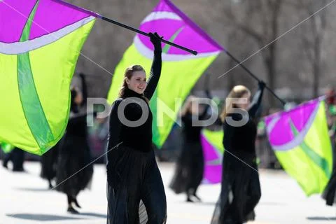 St. Patrick's Day Parade Chicago 2019 Stock Photos