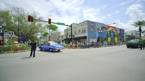 St Patricks Day Parade Downtown Hollywood Florida 2024 Stock Footage 267689587