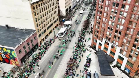 St. Patrick's Day Parade - Syracuse, NY Stock Footage 336168604