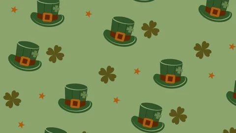 St. Patrick's Day Pattern Stock Footage 302093764