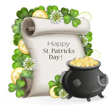 St. Patrick's Day poster design Stock Illustration