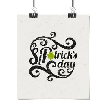 St. patrick's day poster Stock Illustration