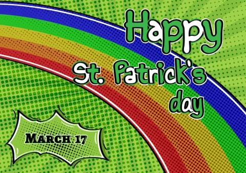 St. Patricks Day poster Stock Illustration