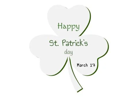 St. Patricks Day poster Illustrazione stock