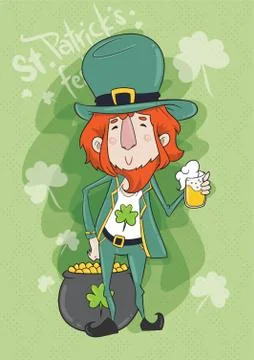 St Patrick's Day Poster Illustrazione stock