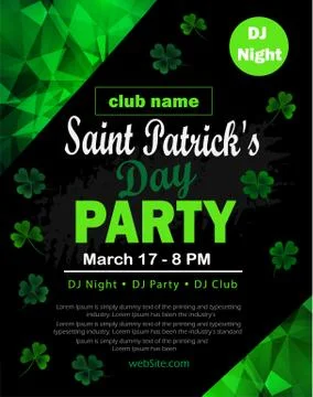 St. Patrick's Day poster. Vector illustration Stock Illustration