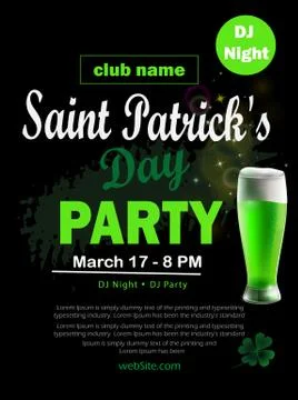 St. Patrick's Day poster. Vector illustration Stock Illustration