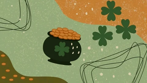 St. Patrick's Day Pot Of Gold Stock Footage 300201161