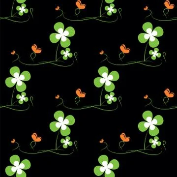 St. patrick's day seamless pattern Stock Illustration