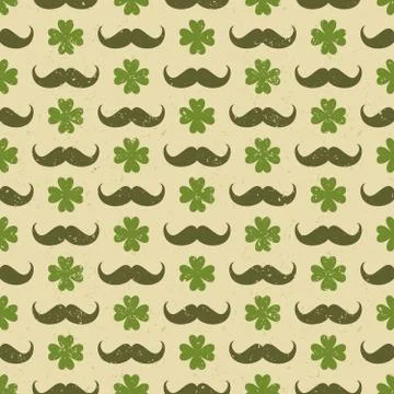 St. patrick's day seamless pattern Stock Illustration