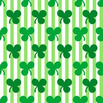 St. patrick's day seamless pattern Stock Illustration