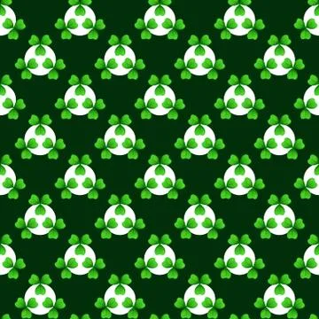 St patricks day seamless pattern Stock Illustration