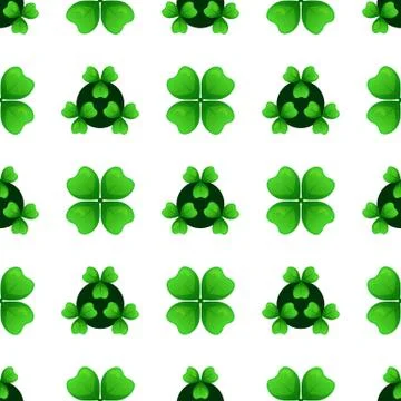 St patricks day seamless pattern Stock Illustration