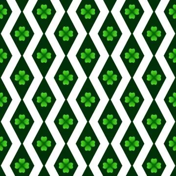 St patricks day seamless pattern Stock Illustration