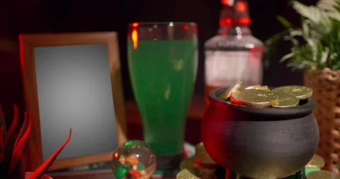 St Patricks Day Slideshow After Effects stock