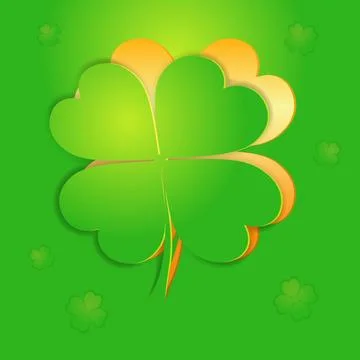St. Patrick's Day sticker Stock Illustration
