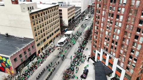 St. Patrick's Day - Syracuse, NY Video stock 336168245