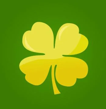 St. Patrick's day vector background with shamrock Stock Illustration