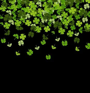 St. Patrick's day vector background with shamrock Illustrazione stock