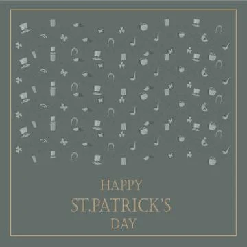 St. Patrick's Day vector design elements set Stock Illustration