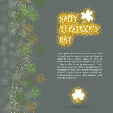 St. Patrick's Day vector design elements set 스톡 일러스트
