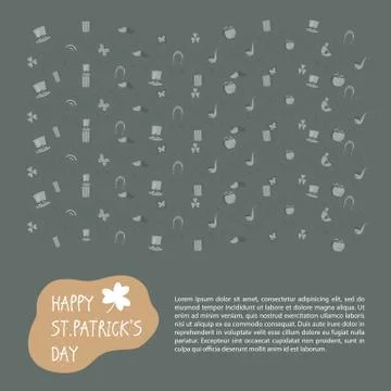 St. Patrick's Day vector design elements set Stock Illustration